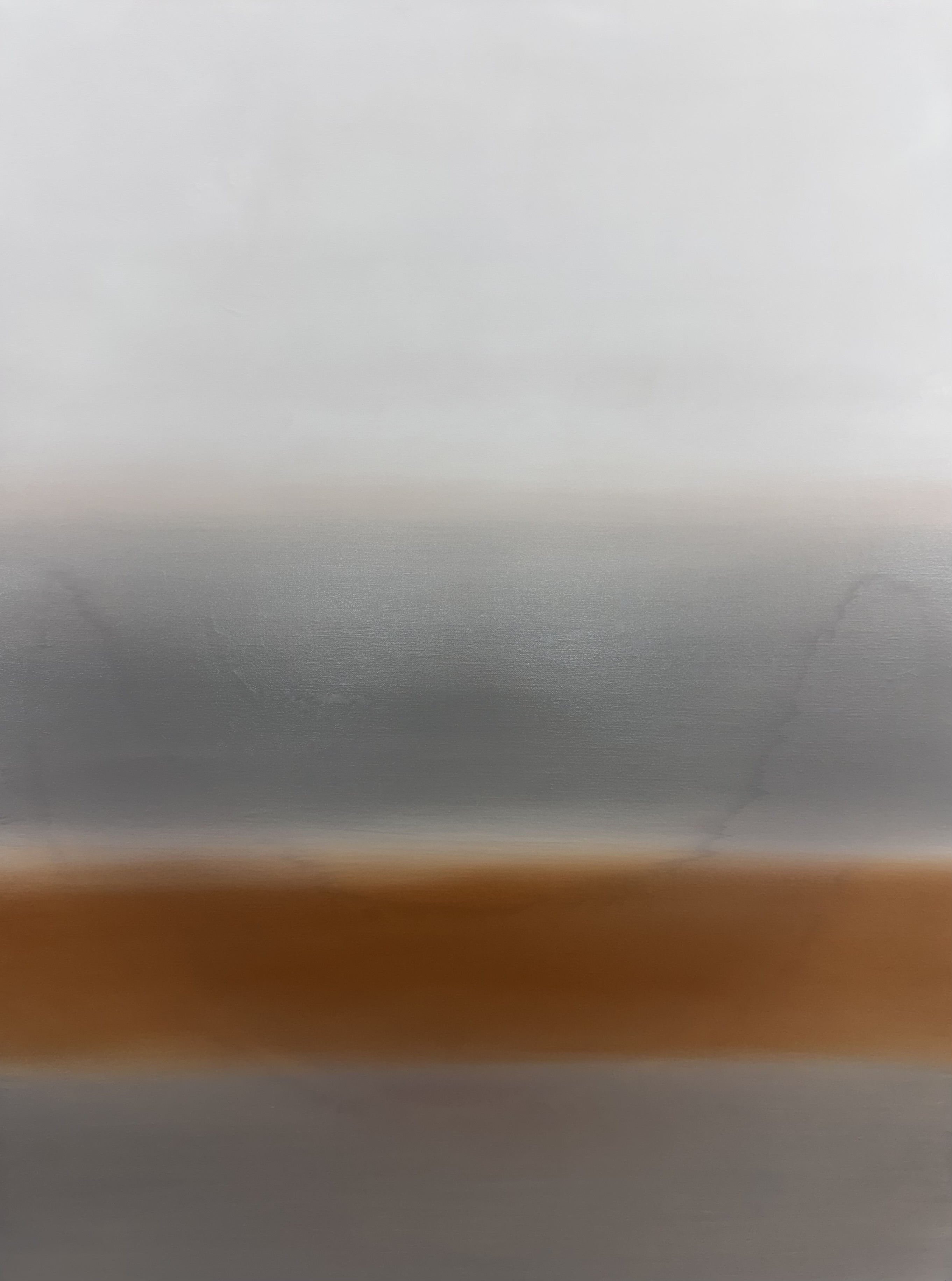 Distance Without Answer (2026) — abstract painting by Los Angeles–based contemporary artist Todd Williamson; Oil on linen. 48 × 36 in.