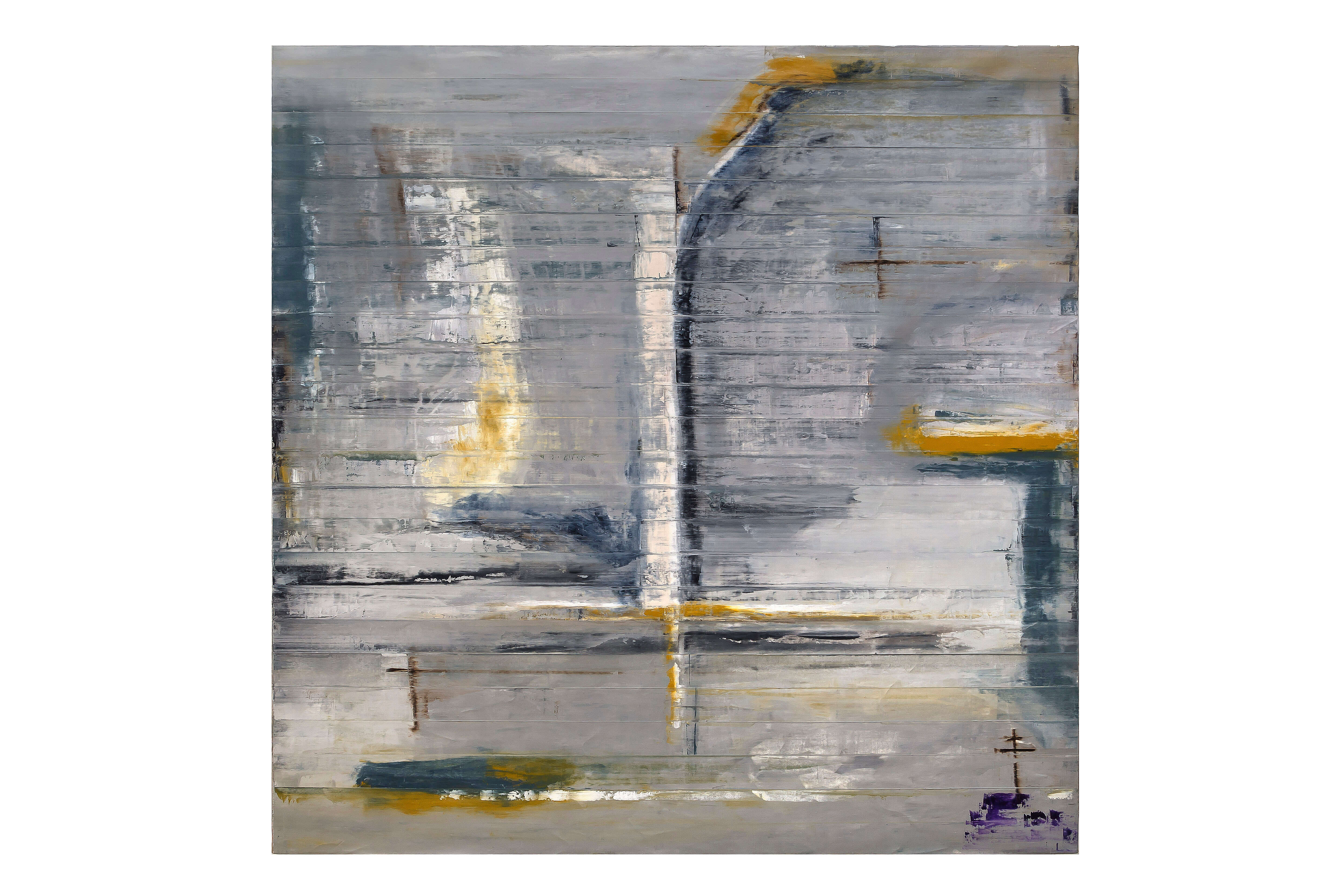 Processional #2 Francis (2019) — abstract painting by Los Angeles–based contemporary artist Todd Williamson; Oil on linen. 72 × 72 in.