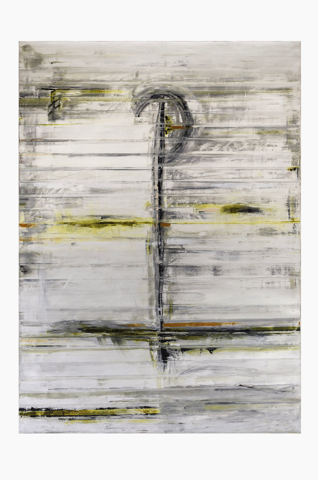 Ledger of Silences (2023) — abstract painting by Los Angeles–based contemporary artist Todd Williamson; Oil on canvas.