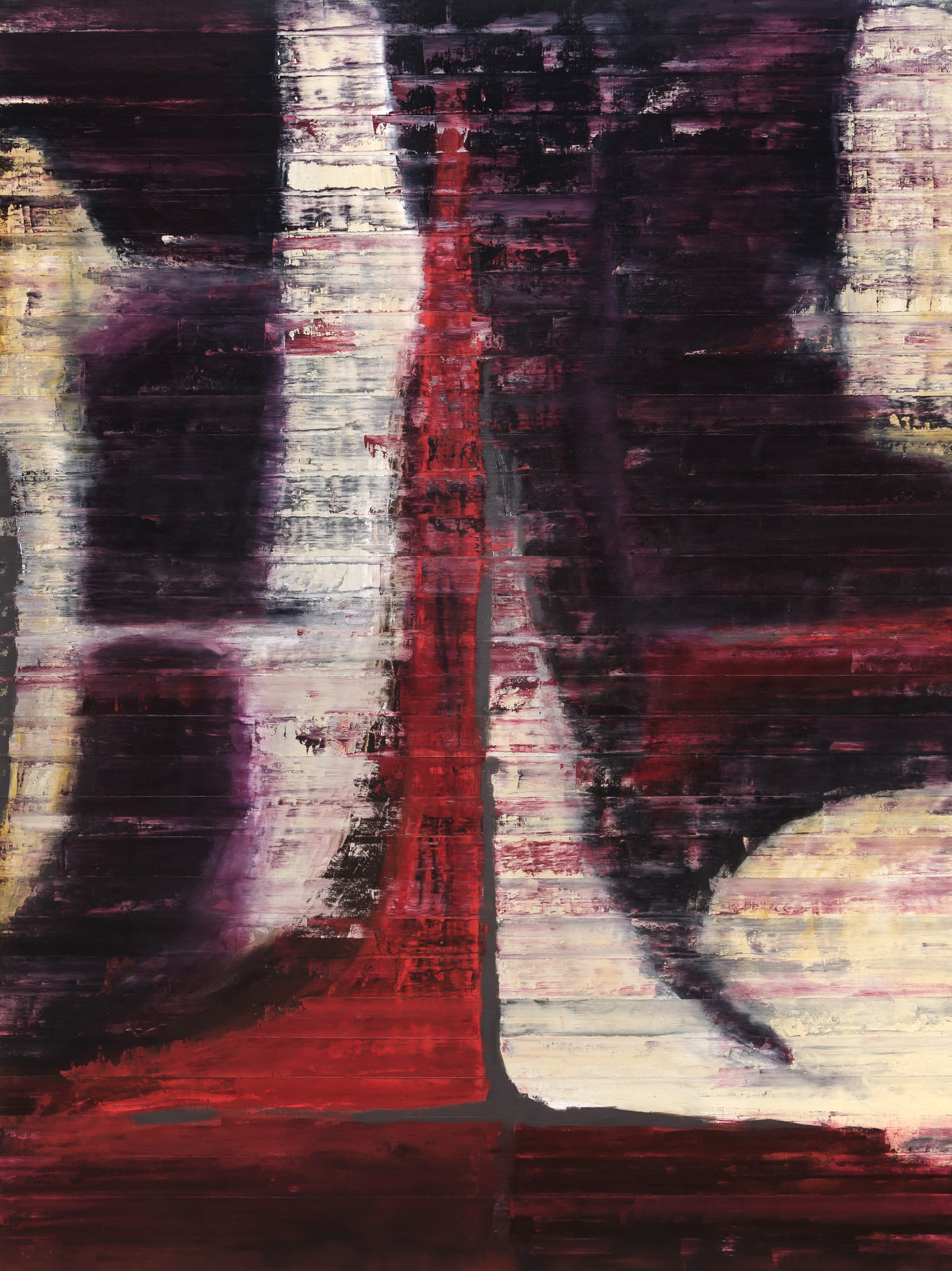 Palimpsest II (2020) — abstract painting by Los Angeles–based contemporary artist Todd Williamson; Oil and mixed media on canvas.